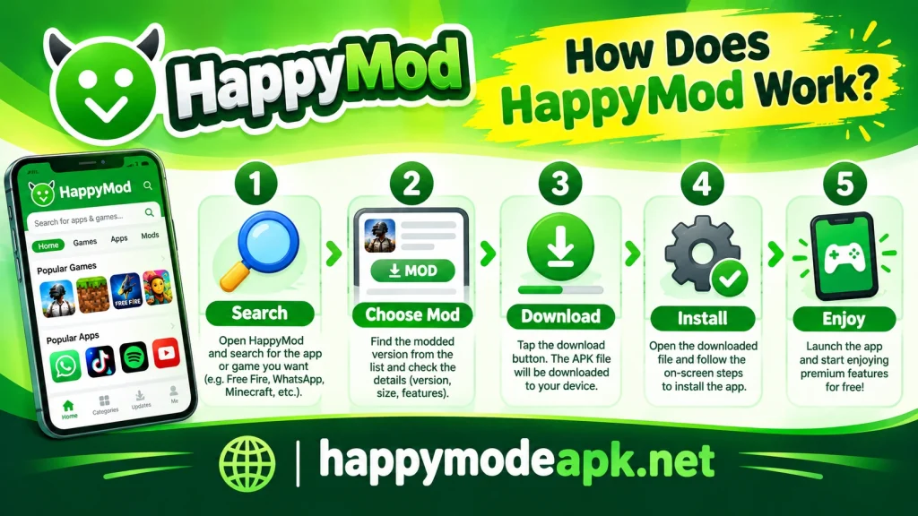 how does happymod work https://happymodeapk.net/